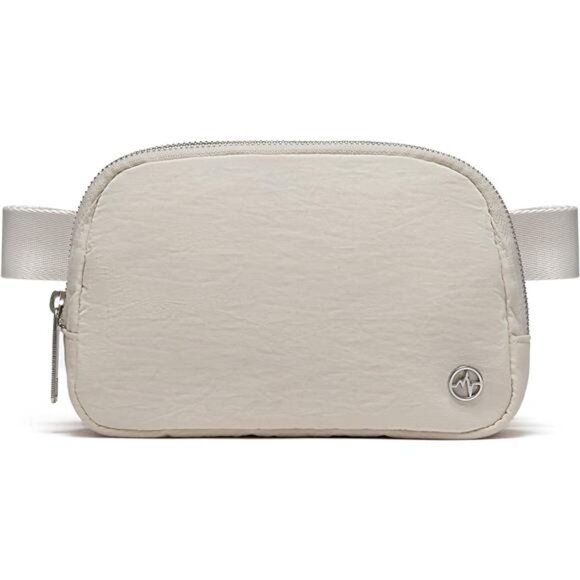 Belt Bag for Women White Opal